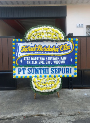 Papan Bunga Duka di Huruna